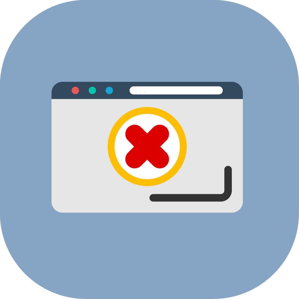 Error Colorful Icon Style vector