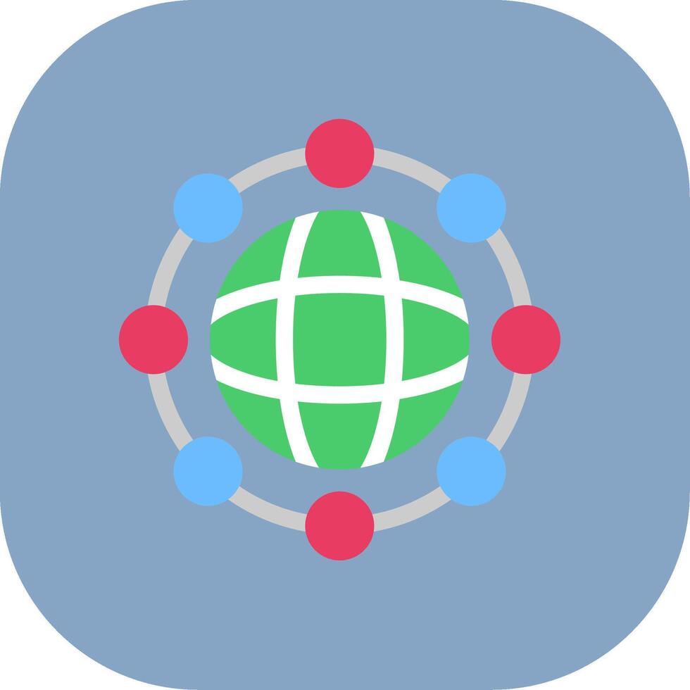 Network Colorful Icon Style vector
