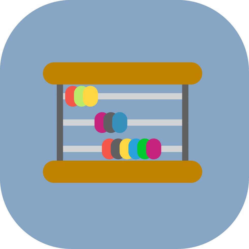 Abacus Colorful Icon Style vector