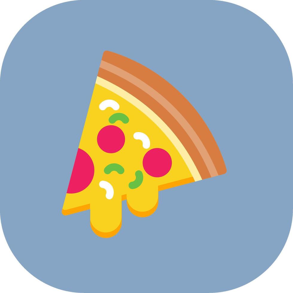 Pizza Colorful Icon Style vector