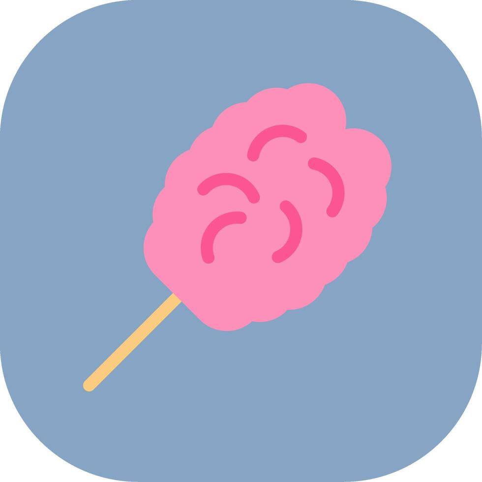 Cotton Candy Colorful Icon Style vector