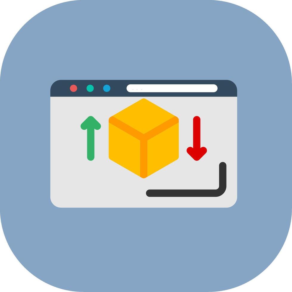 3d Colorful Icon Style vector