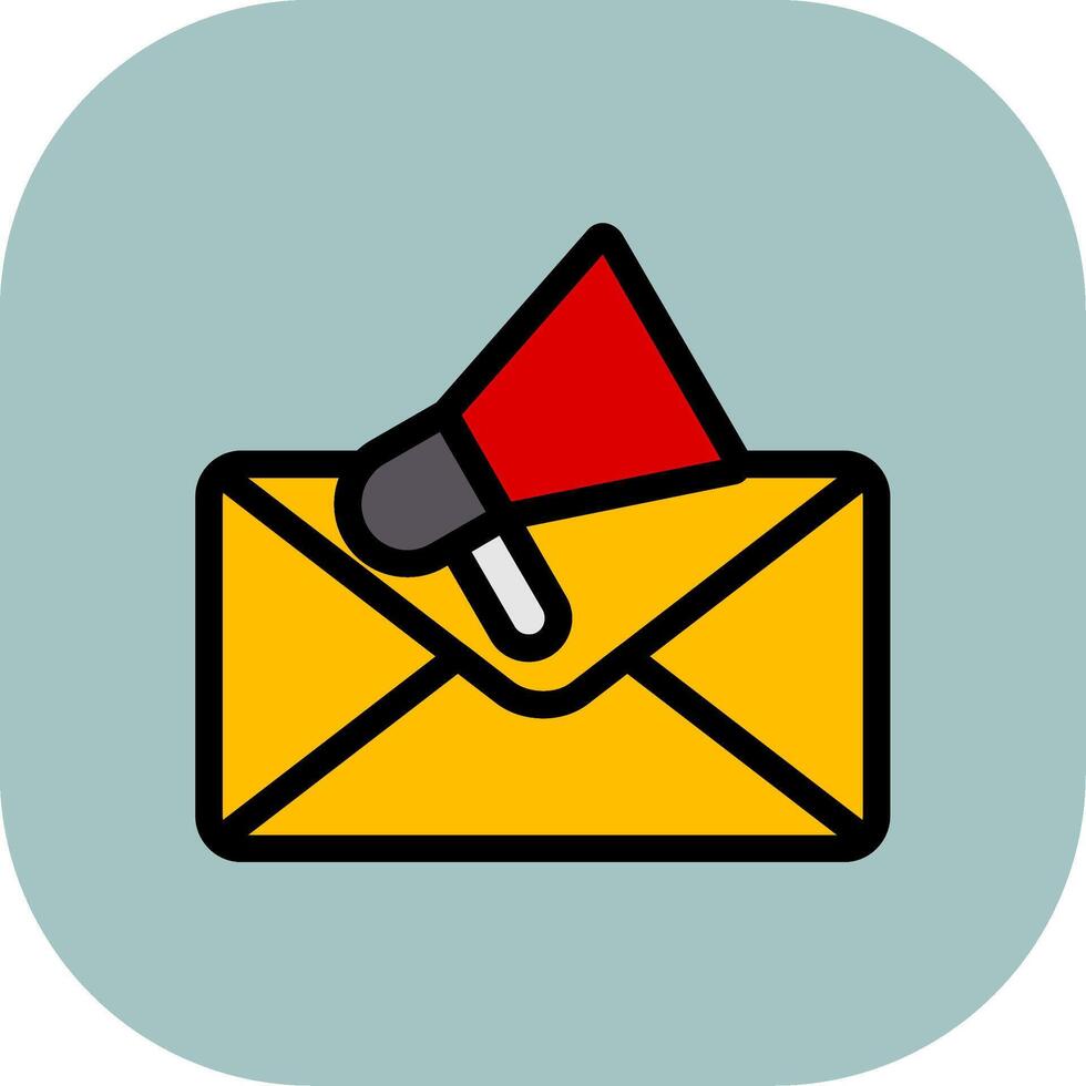 Email Marketing Colorful Icon Style vector