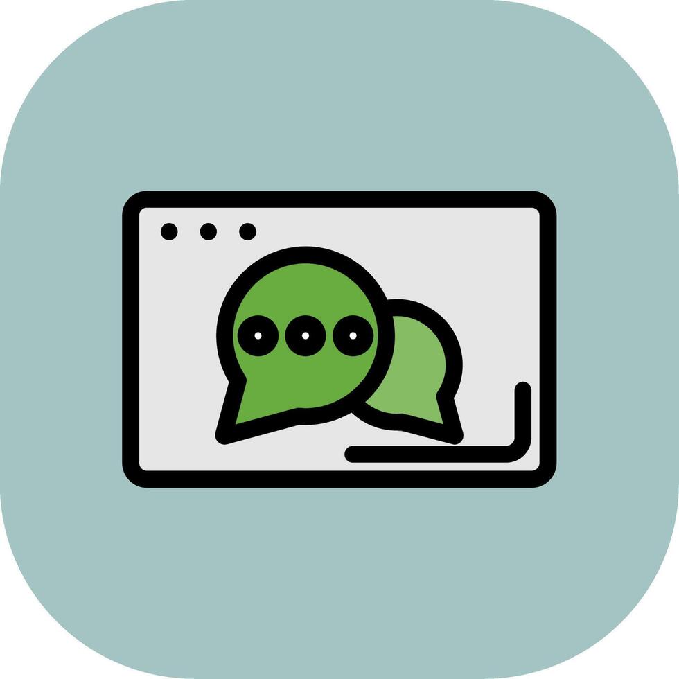 Chat Colorful Icon Style vector