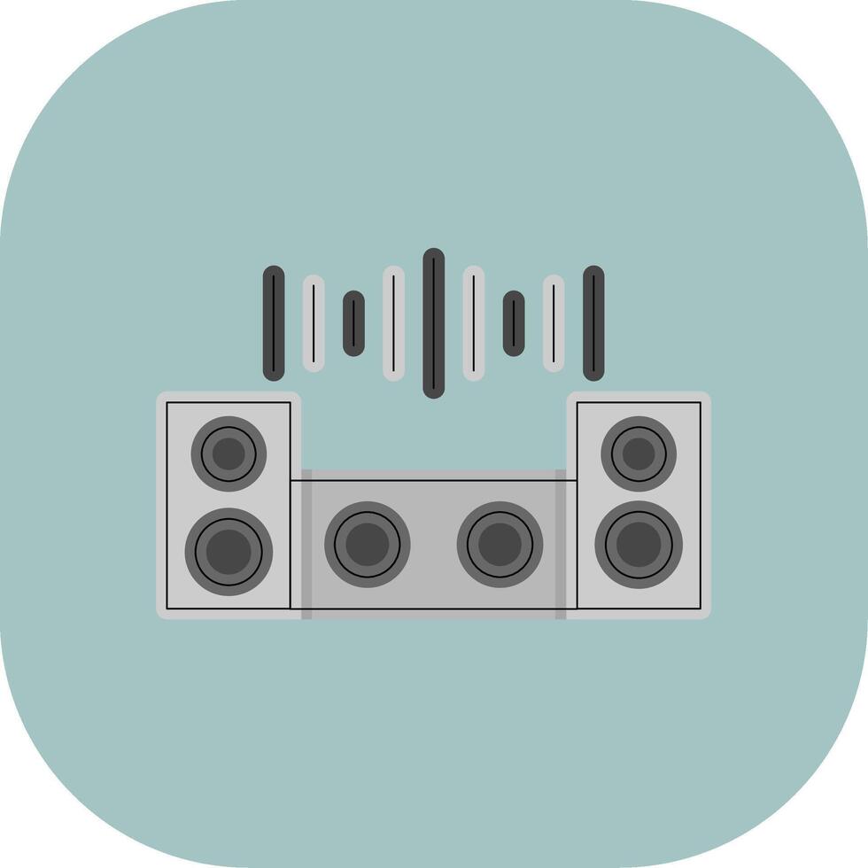 Dj Mixer Colorful Icon Style vector