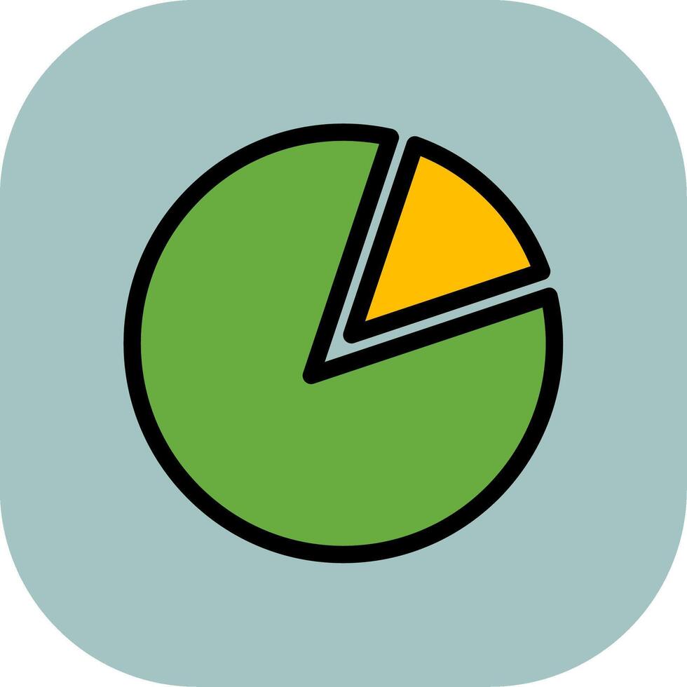 Pie Chart Colorful Icon Style vector