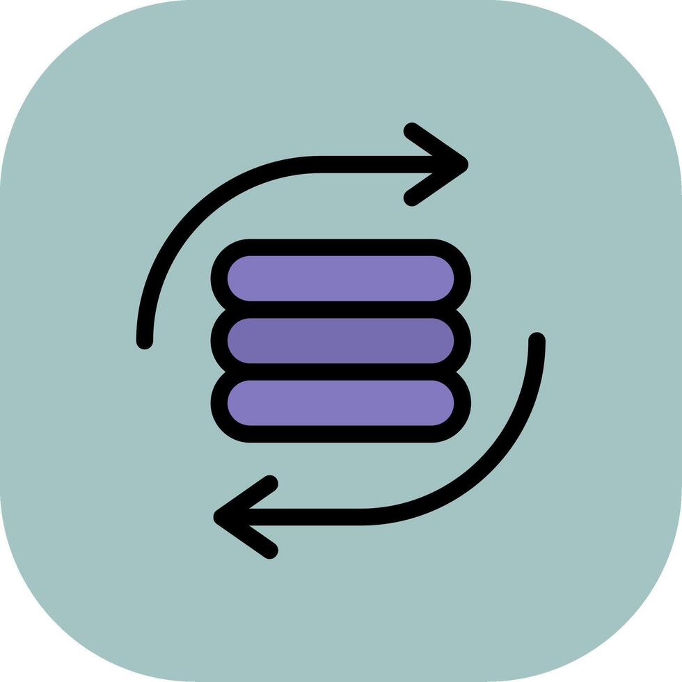 Exchange Colorful Icon Style vector