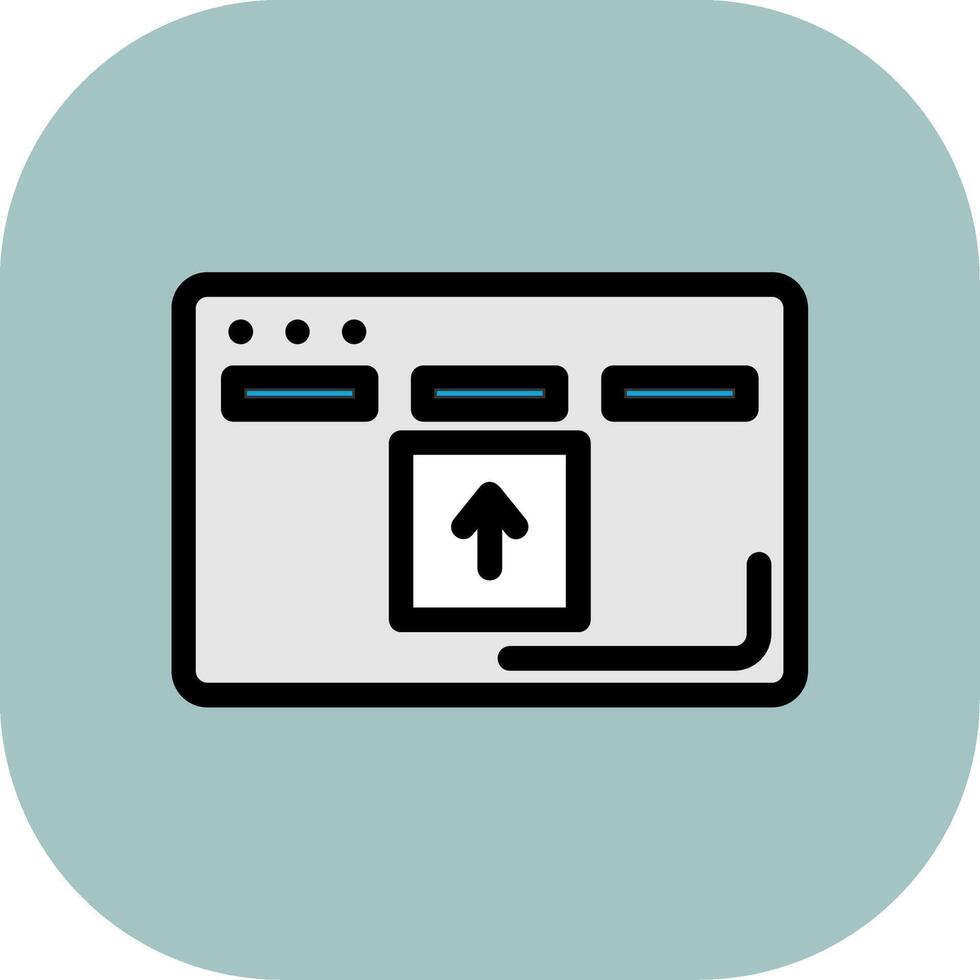 Drag And Drop Colorful Icon Style vector