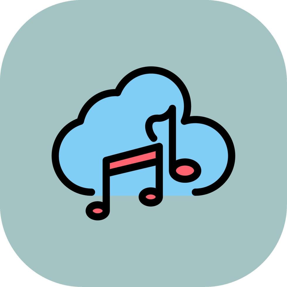 Cloud Colorful Icon Style vector