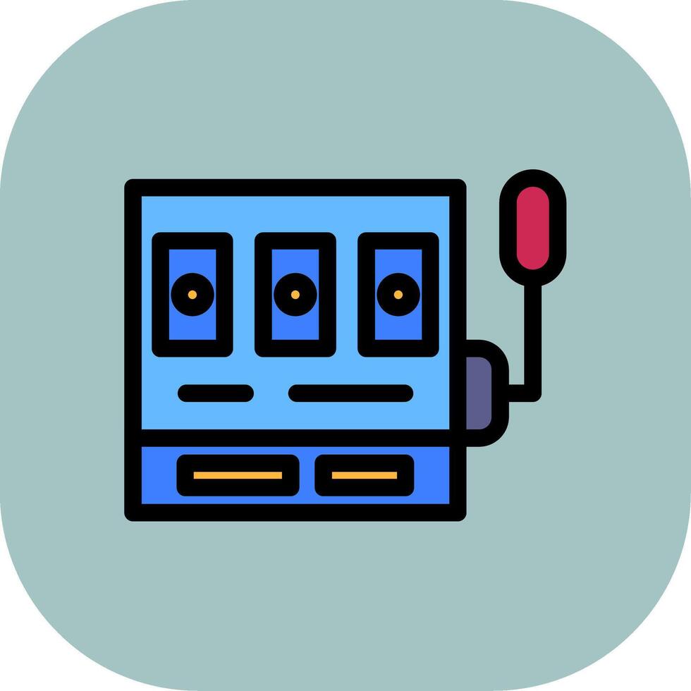 Slots Colorful Icon Style vector