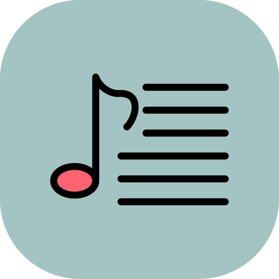 Playlist Colorful Icon Style vector