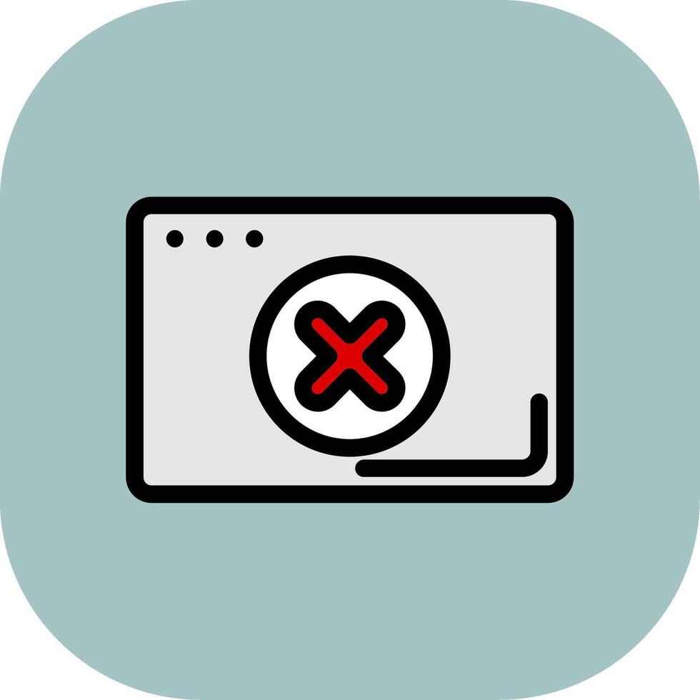 Error Colorful Icon Style vector