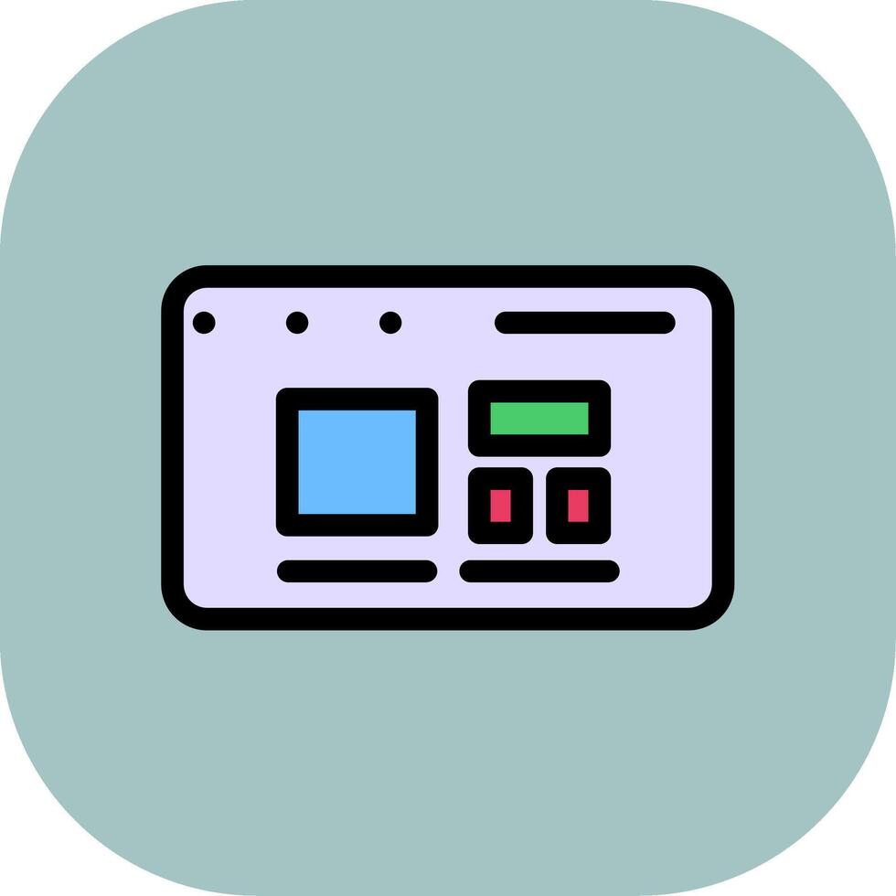 Responsive Design Colorful Icon Style vector