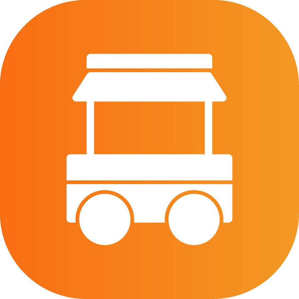 Food Cart Colorful Icon Style vector