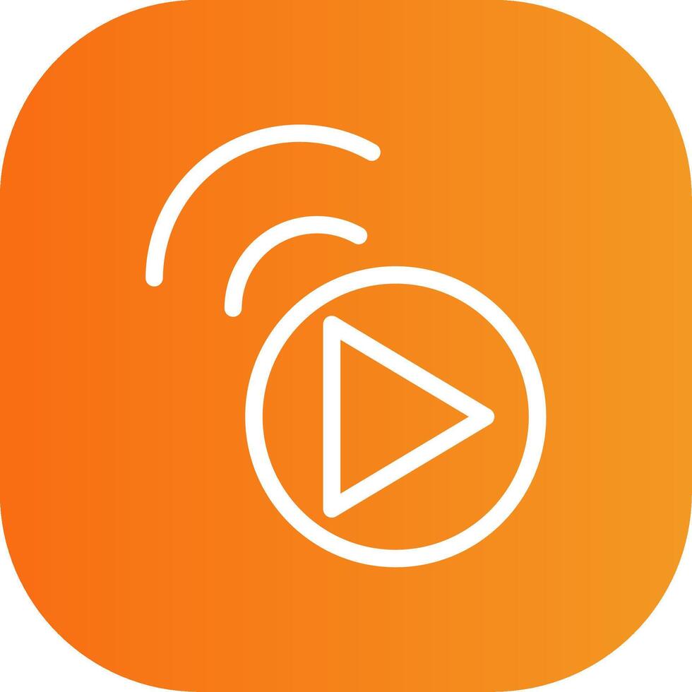 Live Stream Colorful Icon Style vector