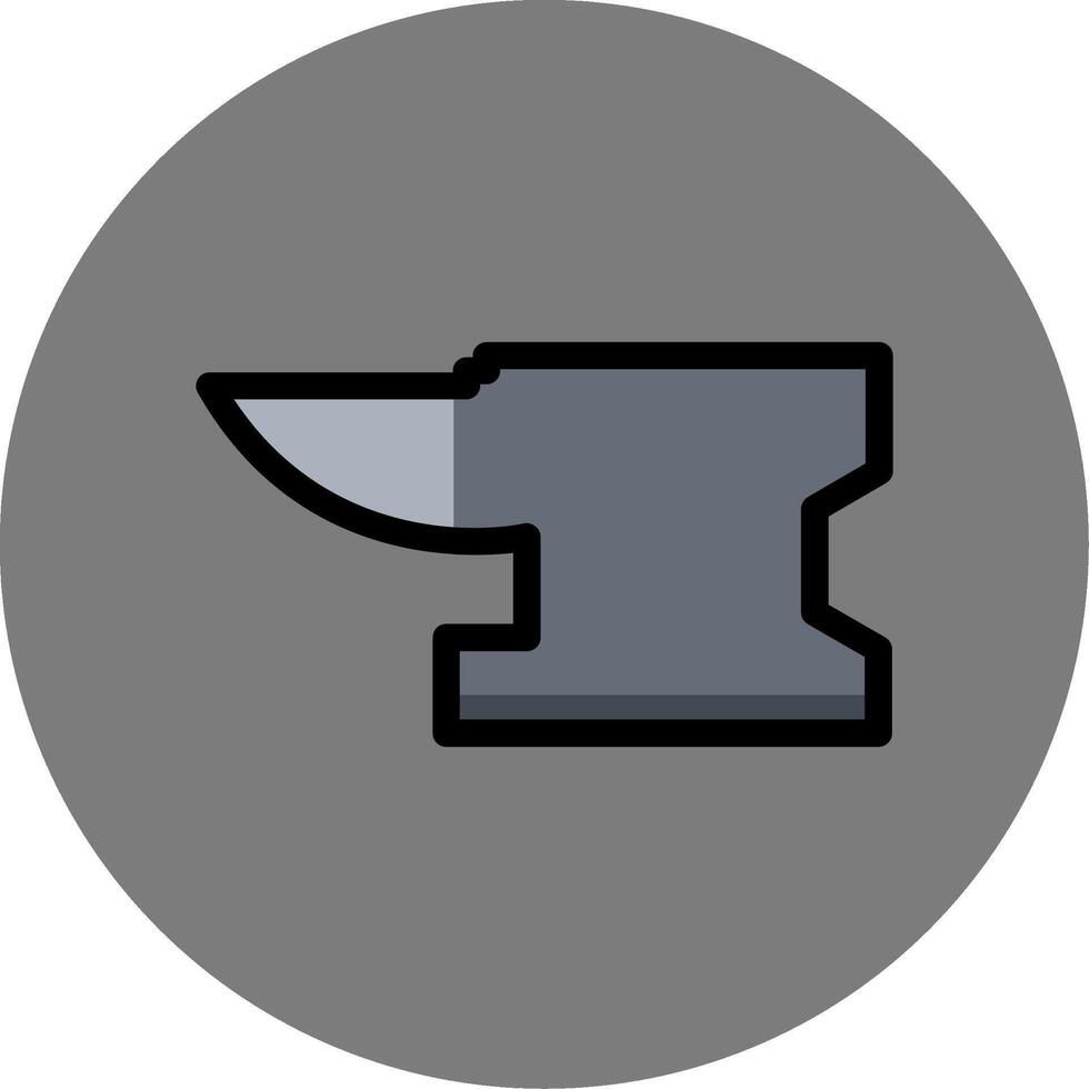 Anvil Colorful Icon Style vector