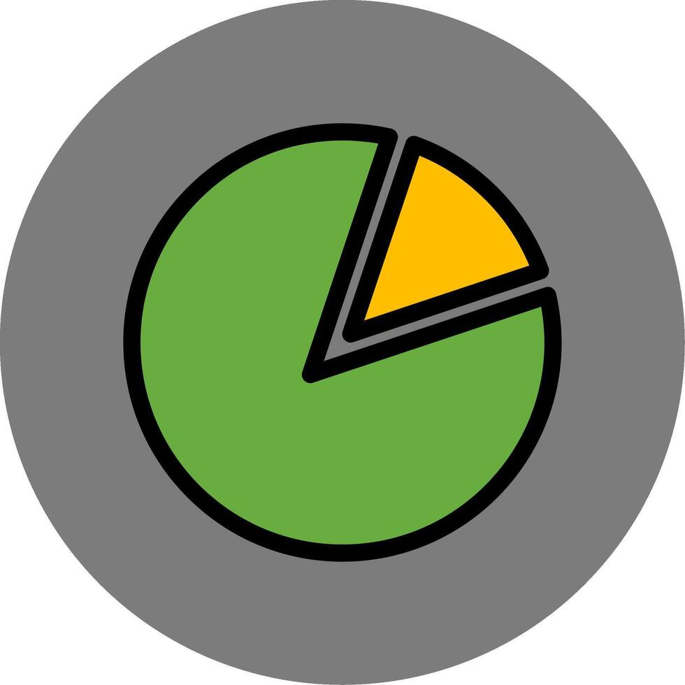 Pie Chart Colorful Icon Style vector