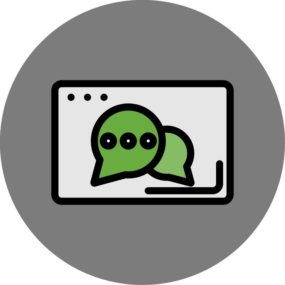 Chat Colorful Icon Style vector