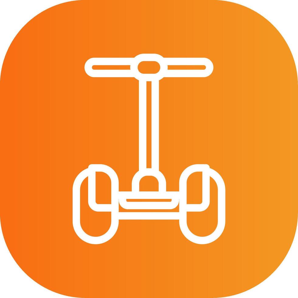Segway Colorful Icon Style vector