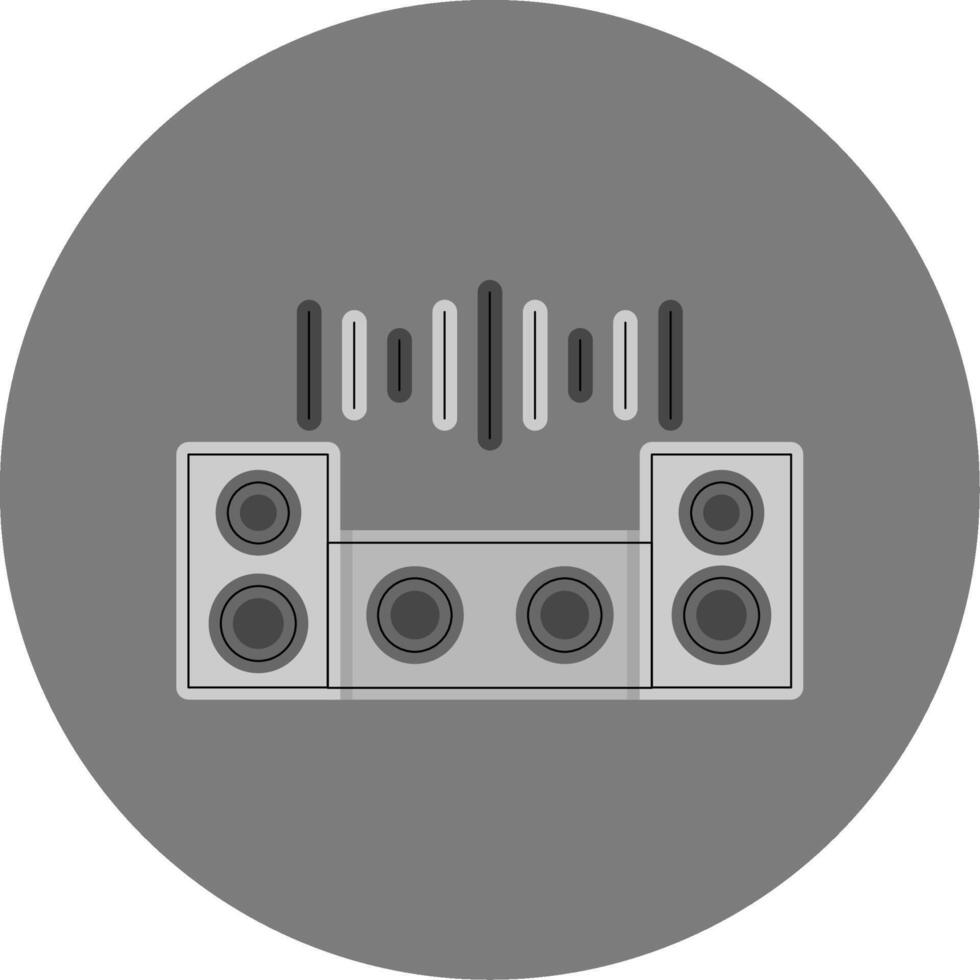 Dj Mixer Colorful Icon Style vector