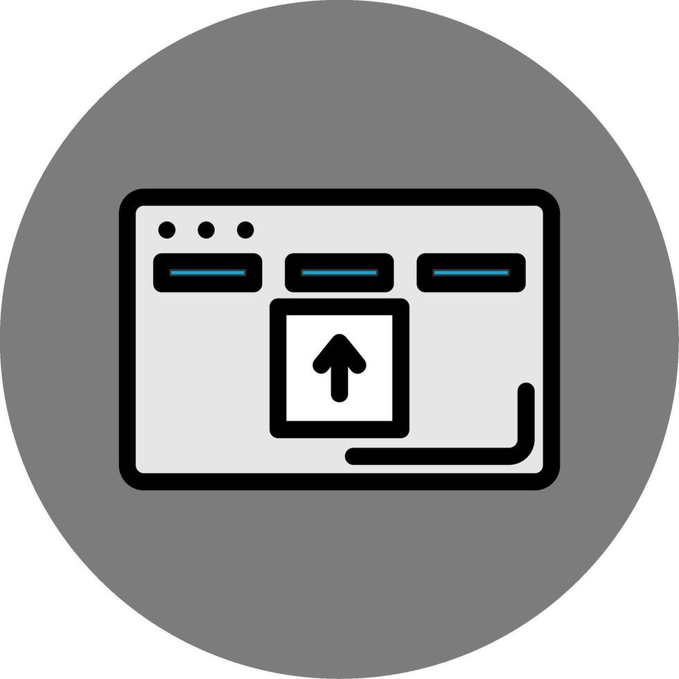 Drag And Drop Colorful Icon Style vector