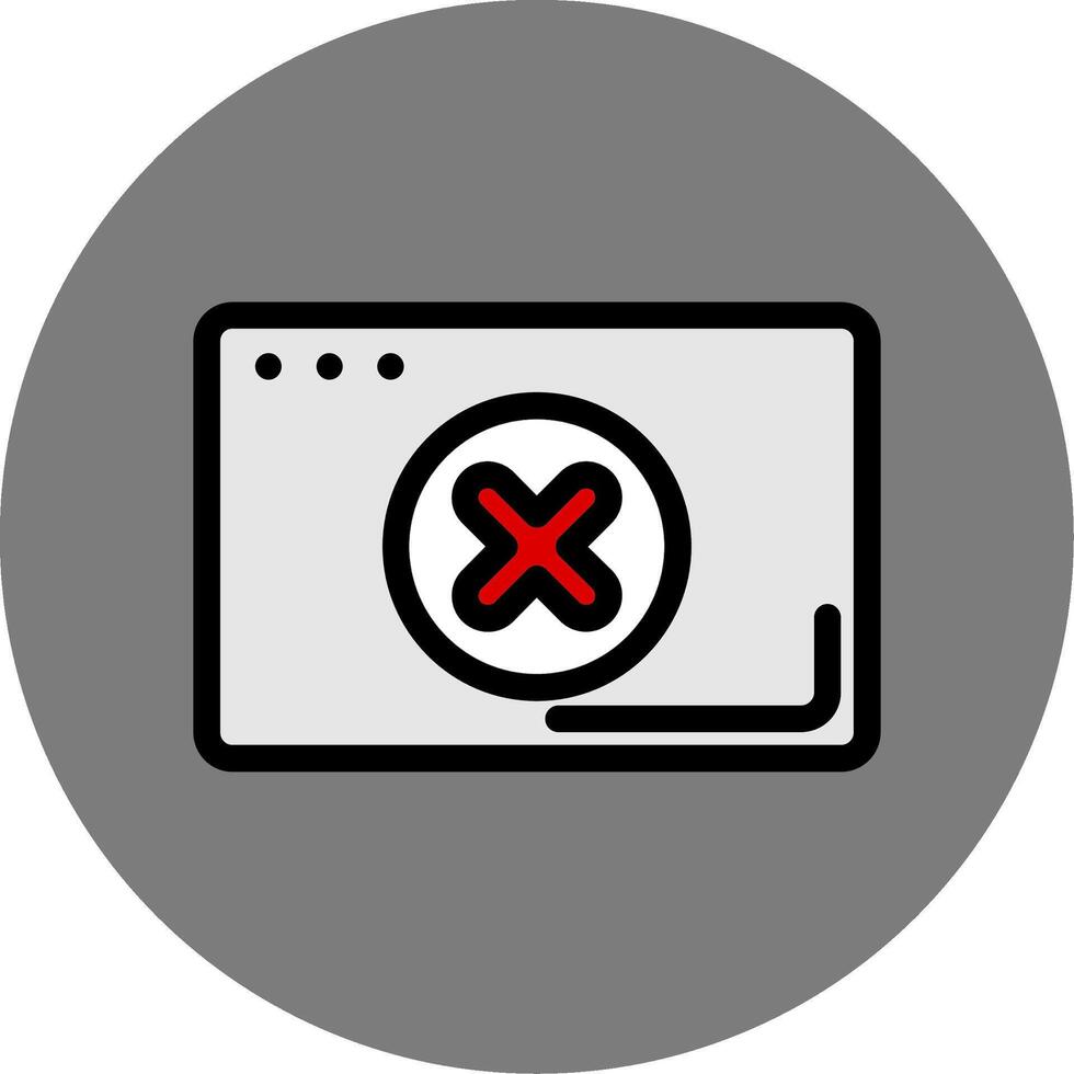 Error Colorful Icon Style vector