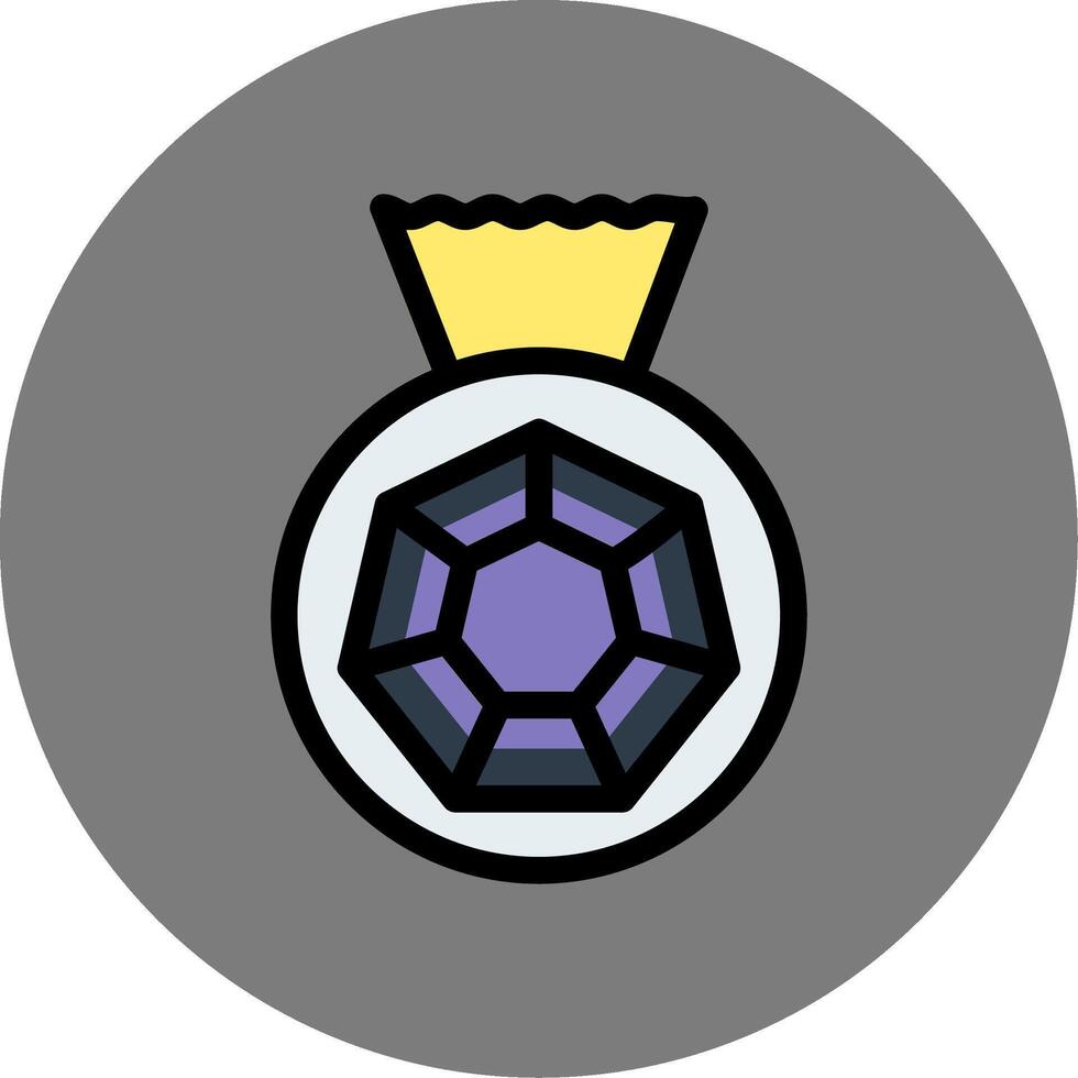 Bag Of Diamonds Colorful Icon Style vector