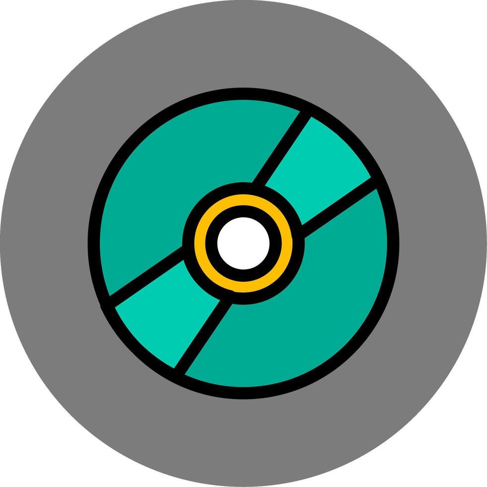 Cd Colorful Icon Style vector