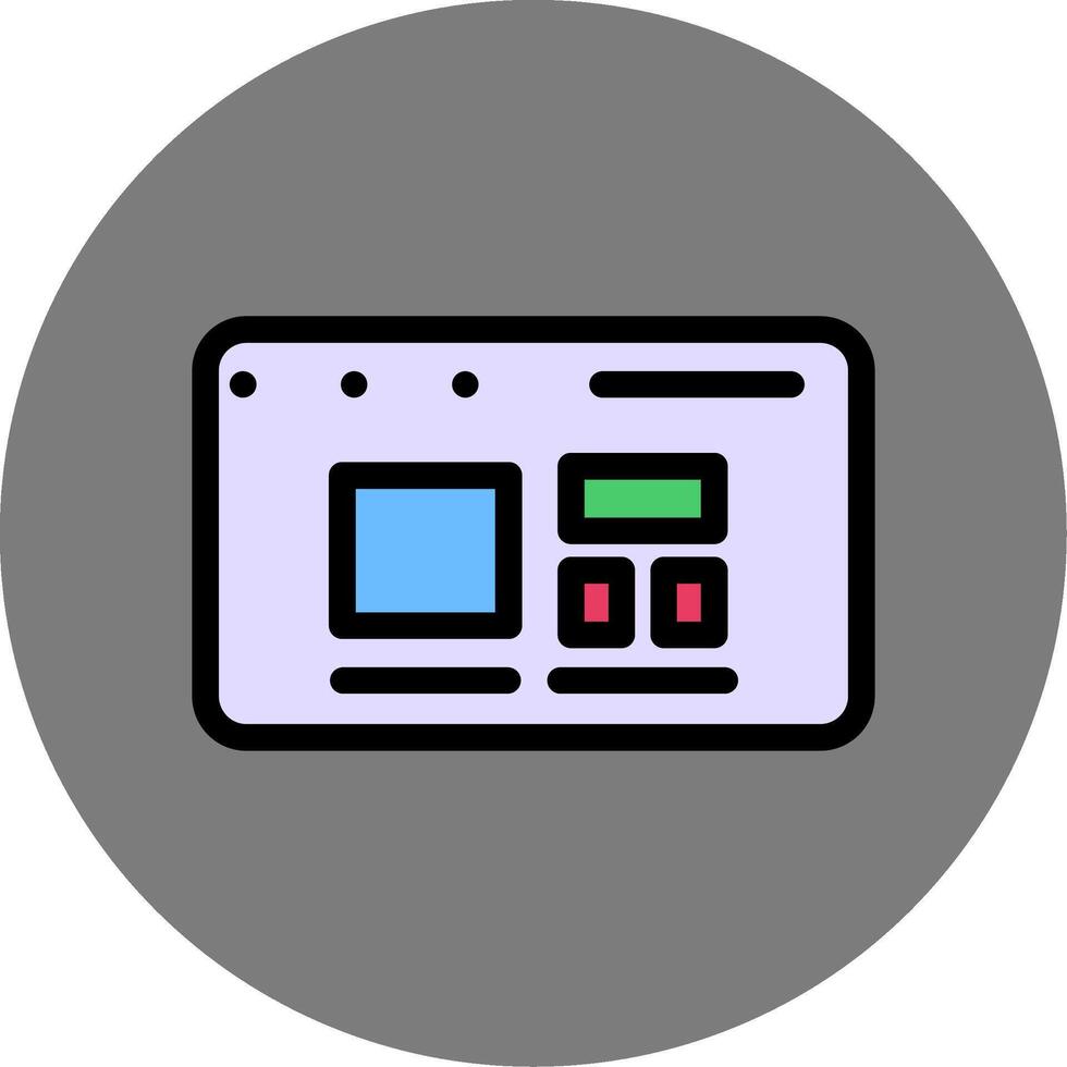 Responsive Design Colorful Icon Style vector