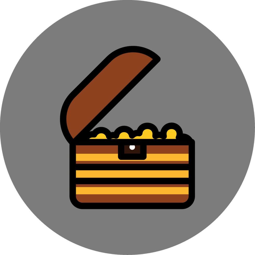 Treasure Colorful Icon Style vector
