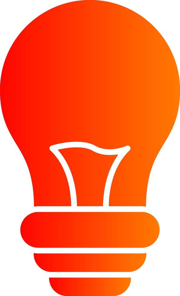 Light Bulb Colorful Icon Style vector
