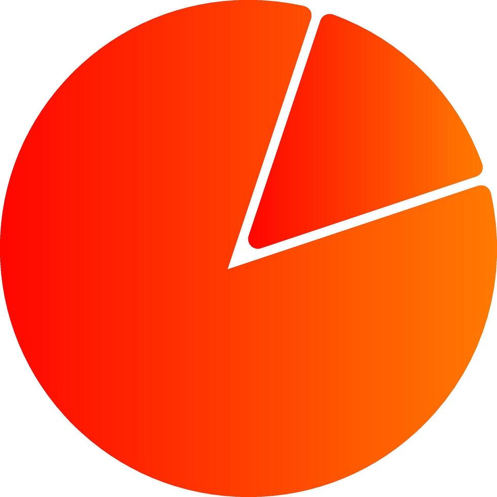 Pie Chart Colorful Icon Style vector