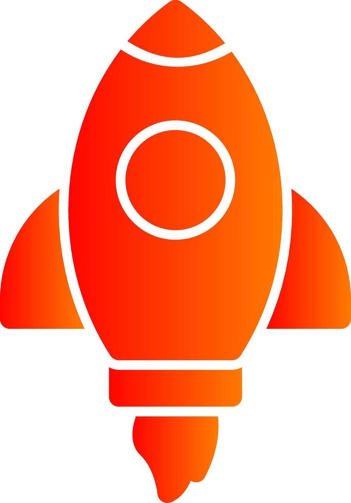 Rocket Colorful Icon Style vector