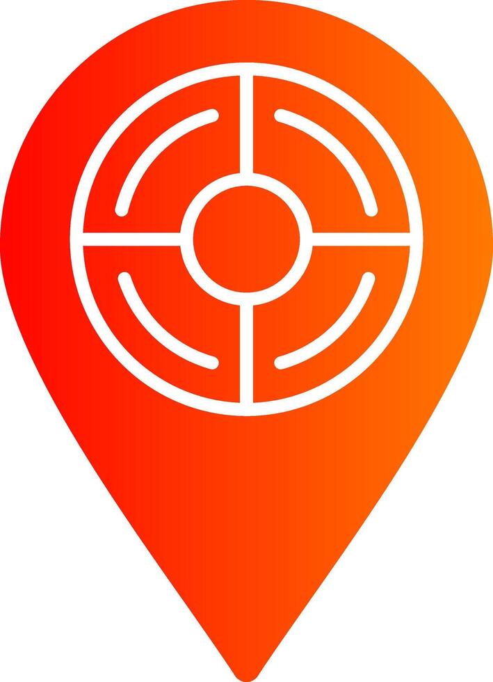 Location Colorful Icon Style vector