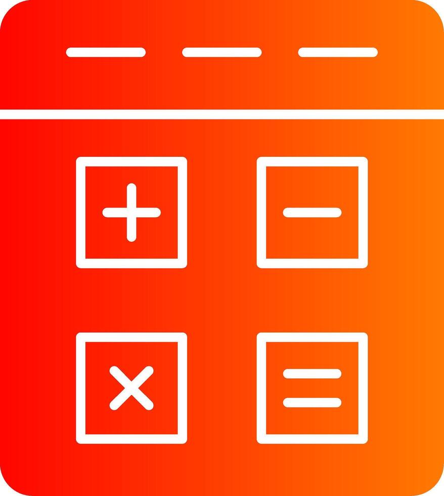 Calculator Colorful Icon Style vector