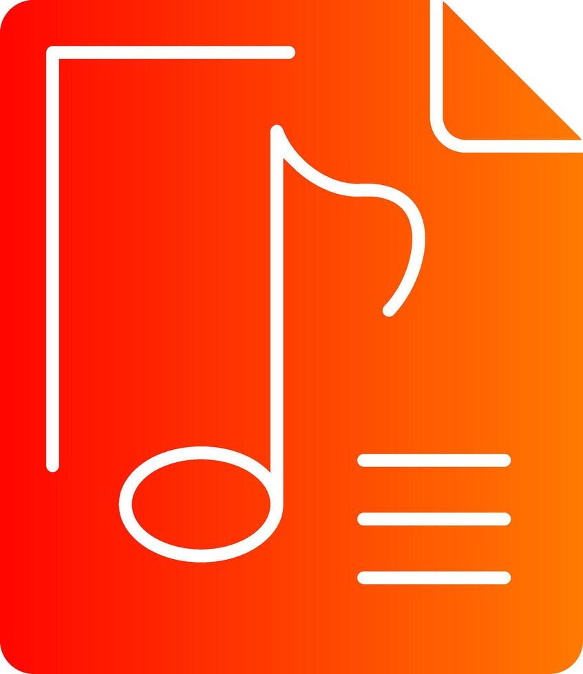 Audio File Colorful Icon Style vector