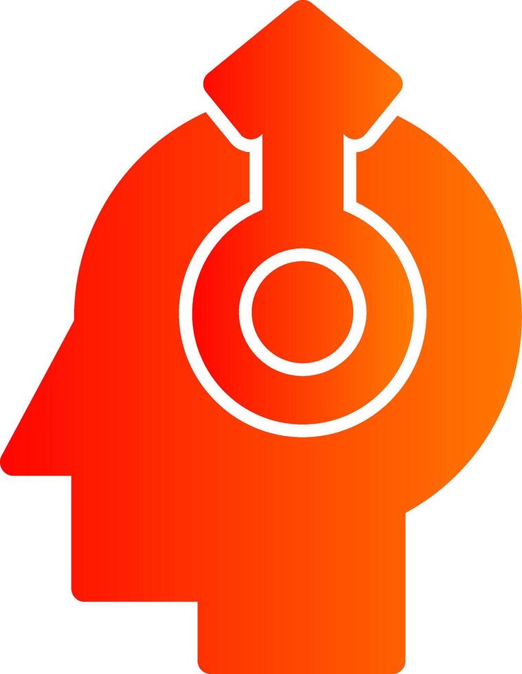 Thinking Colorful Icon Style vector
