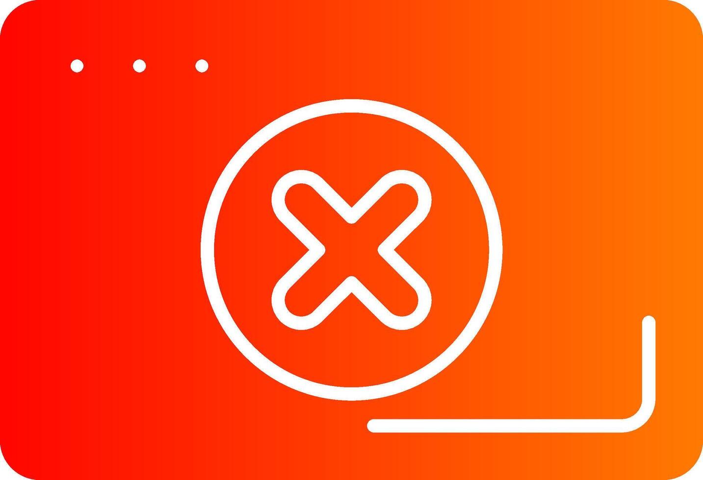 Error Colorful Icon Style vector