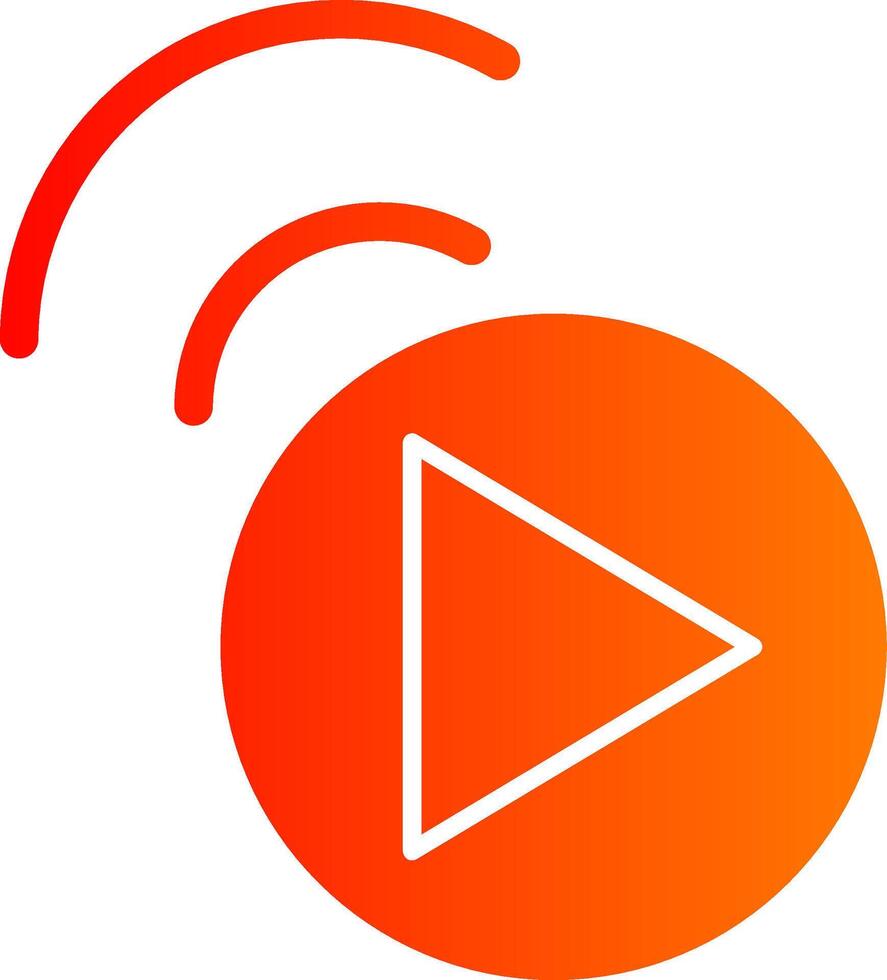 Live Stream Colorful Icon Style vector