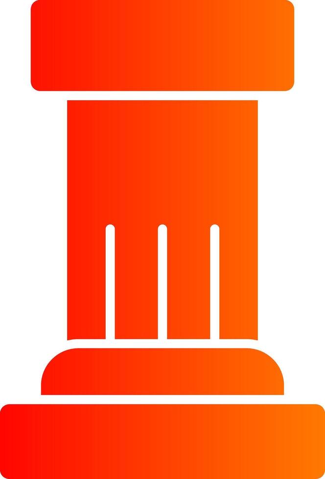 Column Colorful Icon Style vector