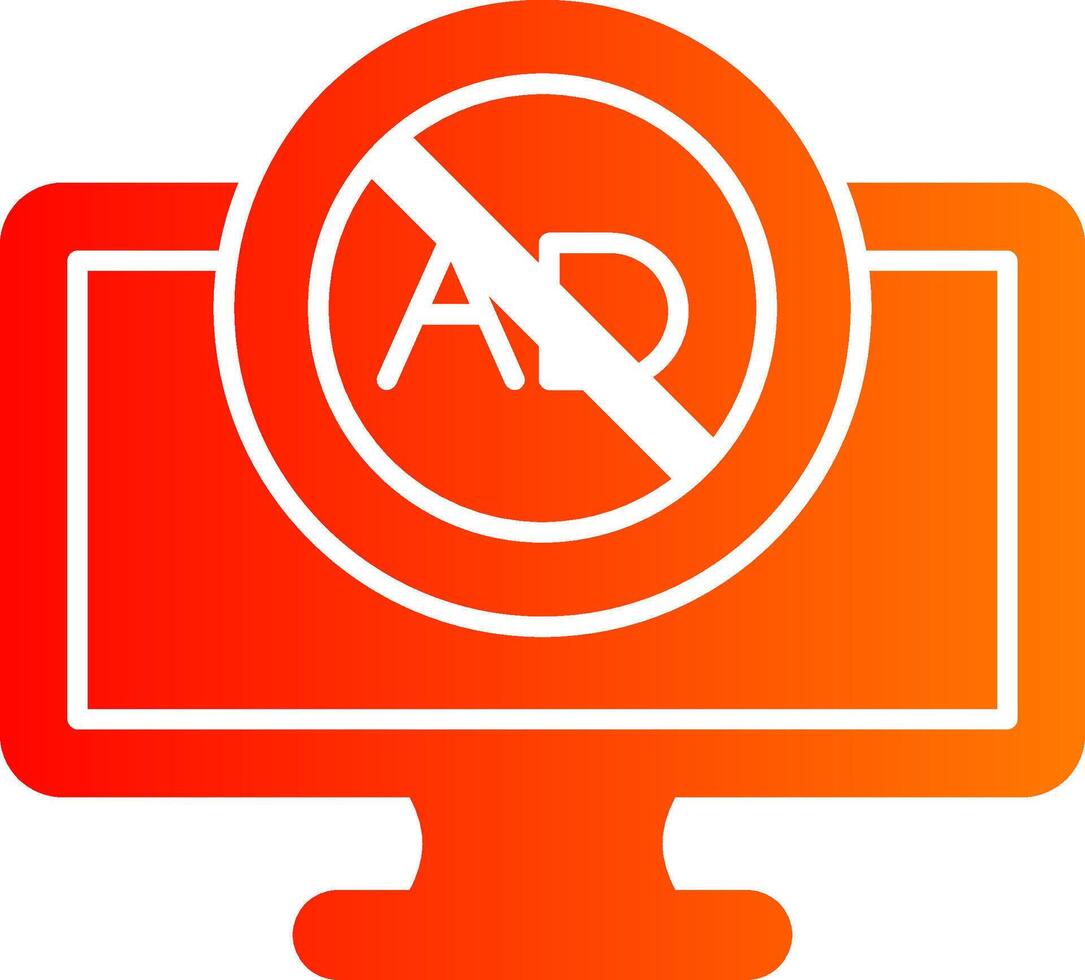Ad Blocker Colorful Icon Style vector