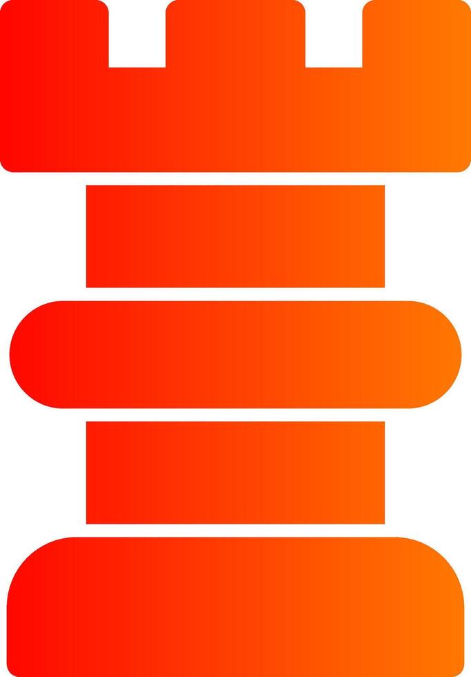 Rook Colorful Icon Style vector