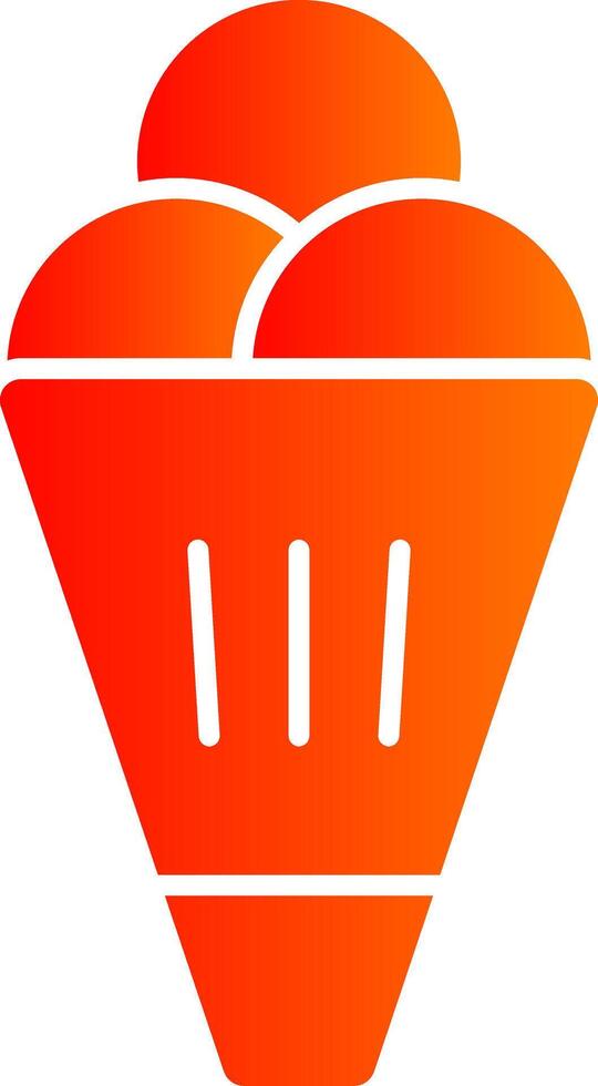 Ice Cream Colorful Icon Style vector