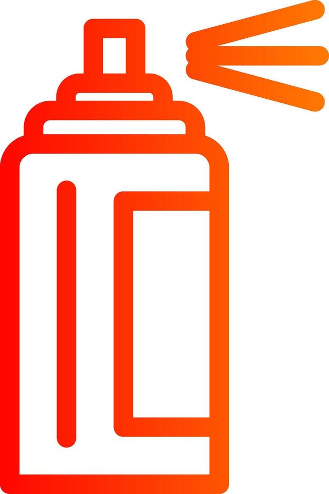 Spray Can Colorful Icon Style vector