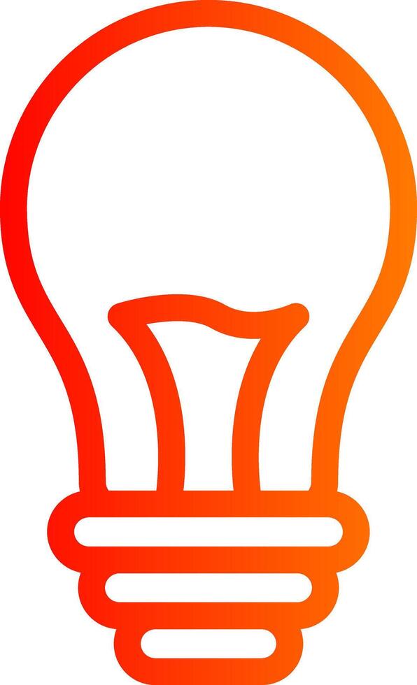 Light Bulb Colorful Icon Style vector