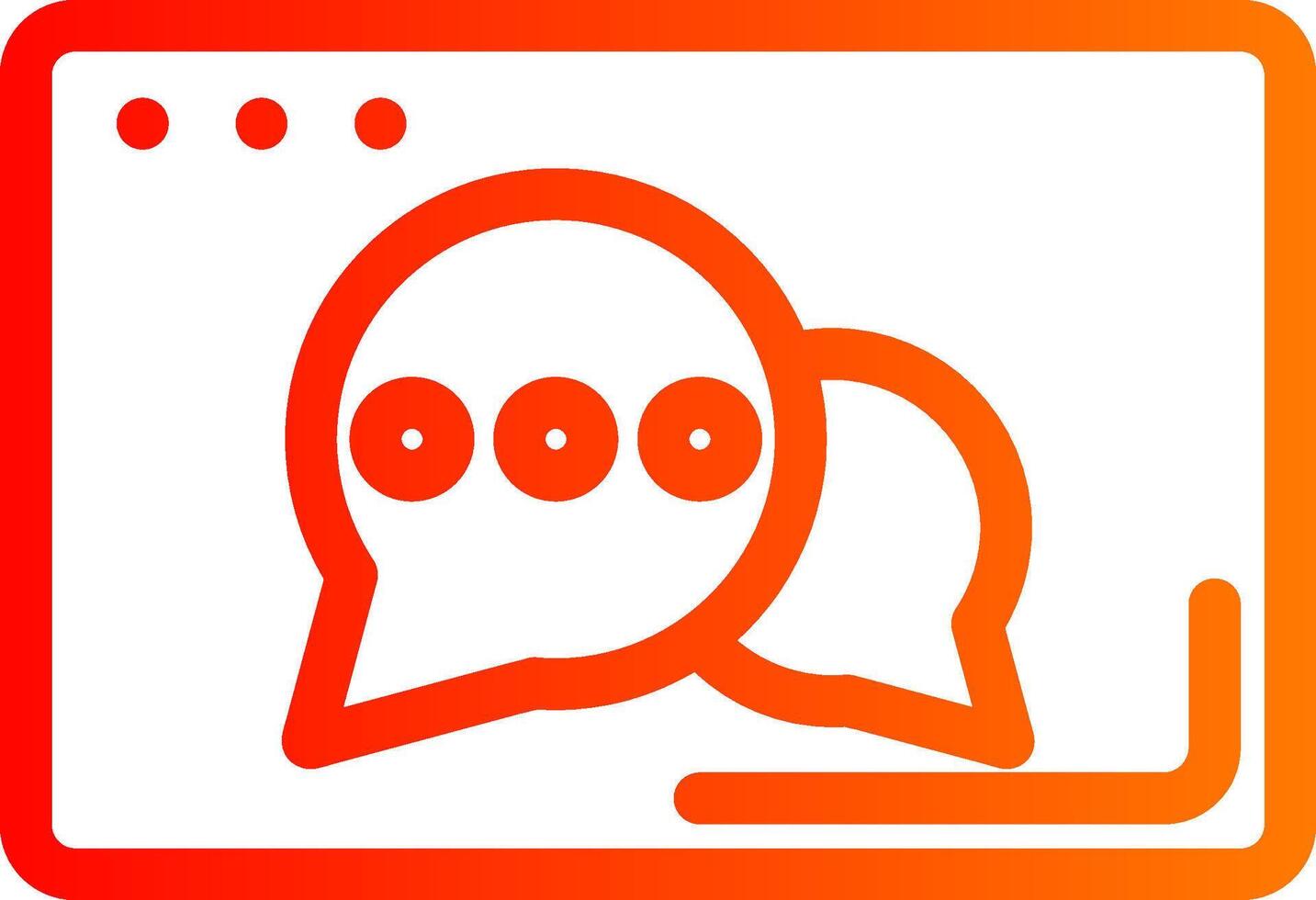Chat Colorful Icon Style vector