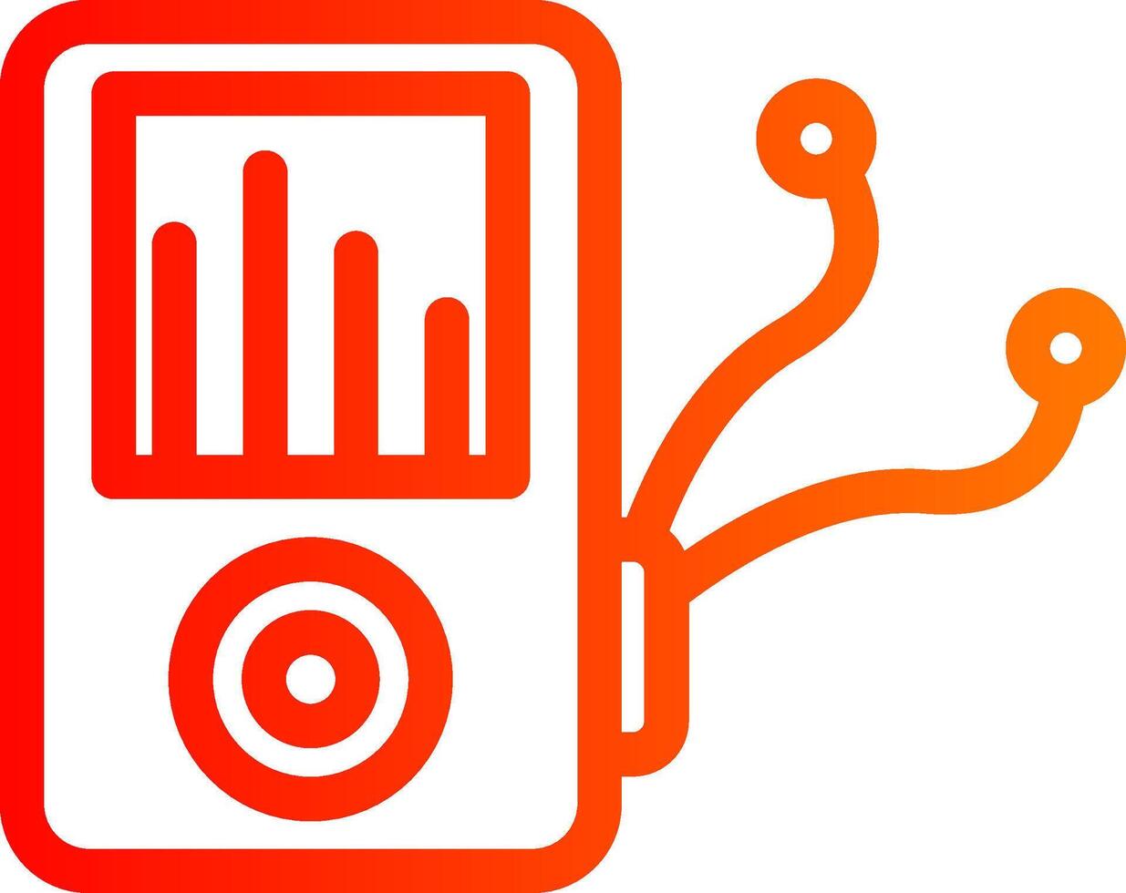 Electronic Music Colorful Icon Style vector