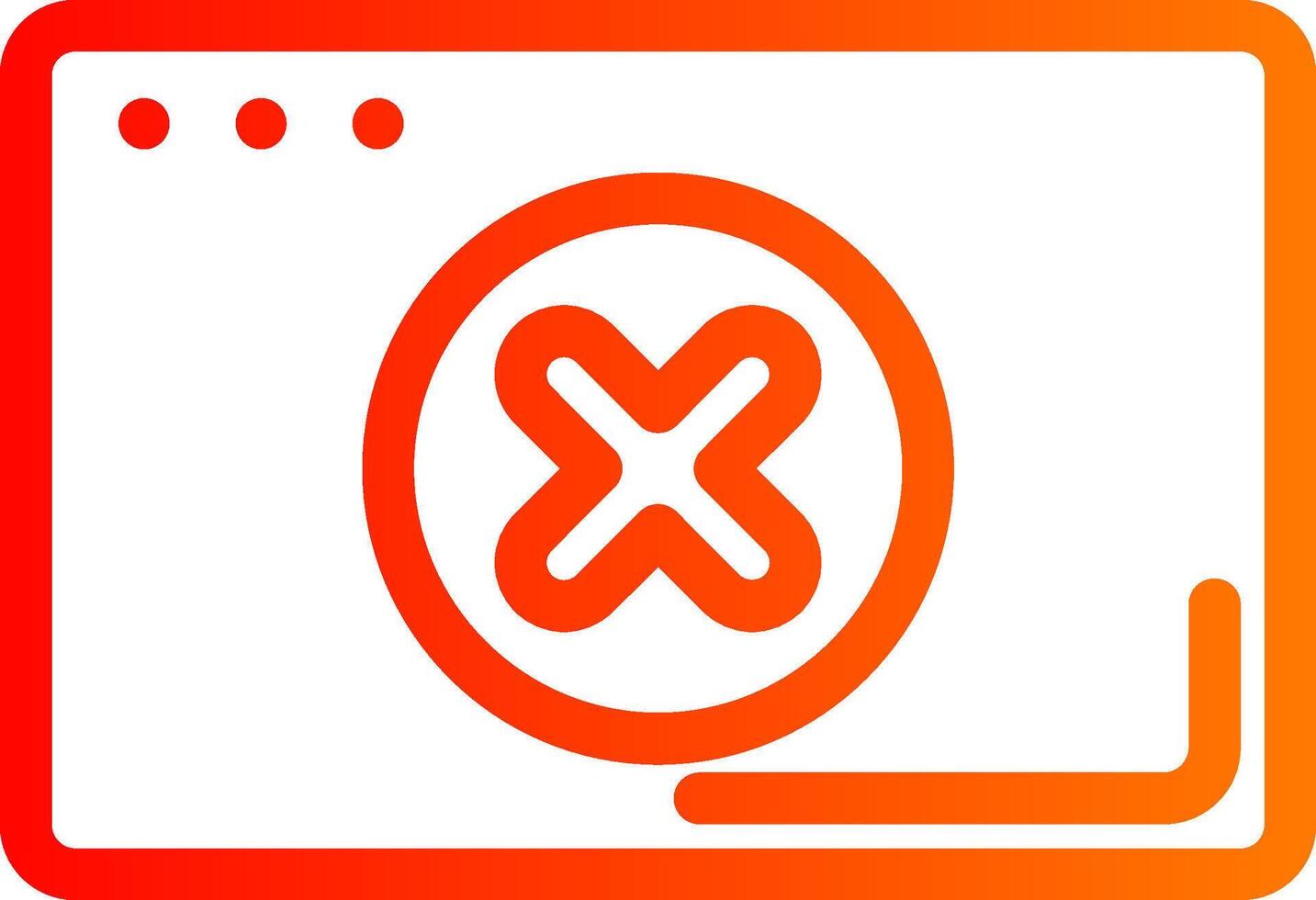 Error Colorful Icon Style vector