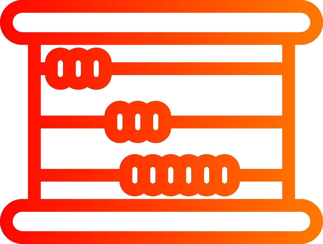 Abacus Colorful Icon Style vector