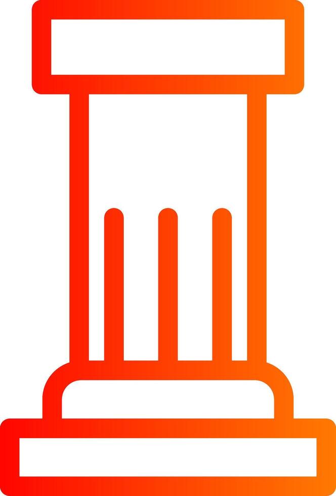 Column Colorful Icon Style vector